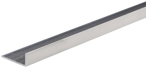 Profili Angolari Disuguali in Alluminio da 2 Metri | Finitura Cromo Lucido e Satinato | 3 Misure Disponibili per Rifiniture Perfette (Cromo Satinato, 15 x 10 mm)