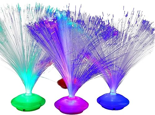 Modisches, buntes LED-Nachtlicht mit Farbwechsel, Glasfaser-Licht/Zuhause, Hochzeit, romantische Dekoration, batteriebetriebene Faser-Nachtlampe, Kristall-Nachtlicht, Lampe für Kinder, USB-betrieben