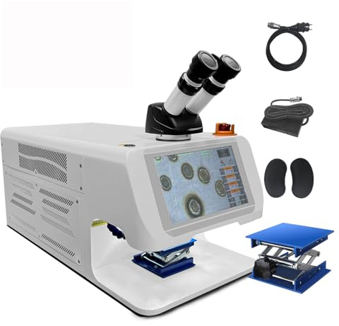 Macchina di saldatura a punto per gioielli 60W / 100W / 150w / 200w CCD Touch Screen MINI saldatori portatili per l'anello della catena d'oro e dell'argento