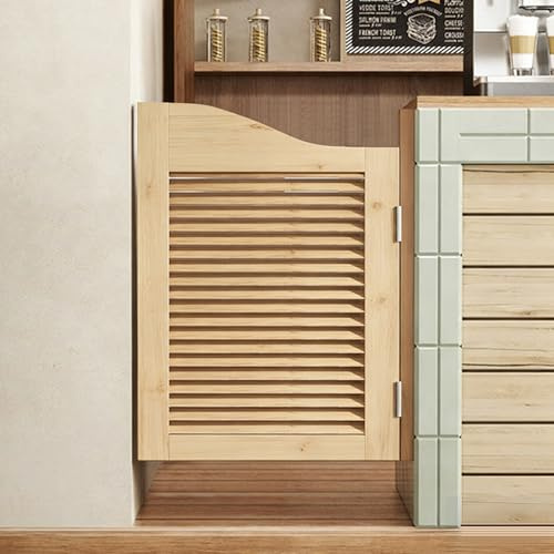 Porte Battante Portes,Portes de séparation de cuisine d'intérieur, Portes de Cloison à Fermeture Automatique en Bois Massif, pour Salle de Bain/toilettes/couloir Bois C - W60×H90cm(Porte simple)