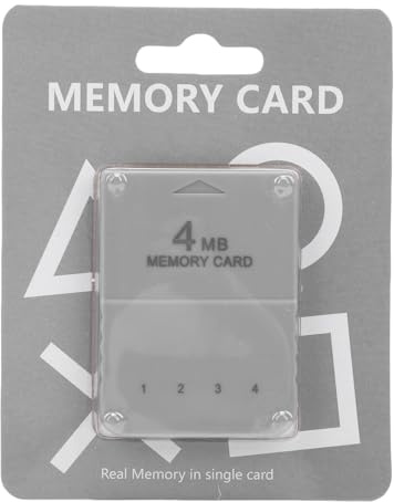 Yanmis 4MB Memory Card for PS 1, Fast Read Write Game Save Memory Card for PS 1 & One Consoles, Portable & Lightweight