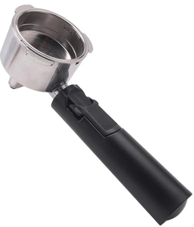 Jevina Porte-filtre à café réutilisable sans fond de 51 mm pour support Homix de 60 mm, 15-20 bars compatible avec les pièces de machines à