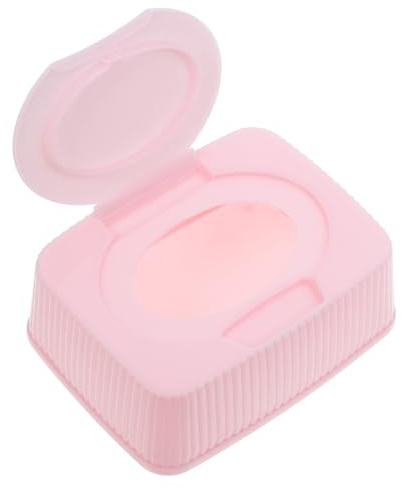 KOCKSHION Rectangular Baby Wipes Box with Lid for Cotton Pads and Baby Wipes Lightweight Pp Material Easy Pullout Design for Travel and Home Use