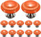 Creatwls Orange Möbelknopf Möbelknauf Möbelgriff Keramik Knöpfe zieht Griffe für Schublade Schrank Kommode Kleiderschrank Möbel Tür Küche mit Schraube - 12PCS