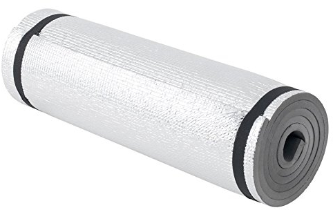 AR TACTICAL GMBH Ultraleichte Camping Isomatte mit Aluminiumbeschichtung/Alu-Thermomatte 200 x 50 x 1 cm (Schwarz)