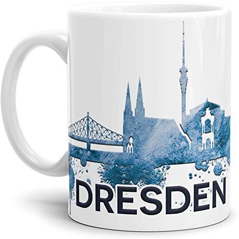 Tassendruck Dresden-Tasse Skyline - Kaffeetasse/Mug/Cup - Qualität Made in Germany