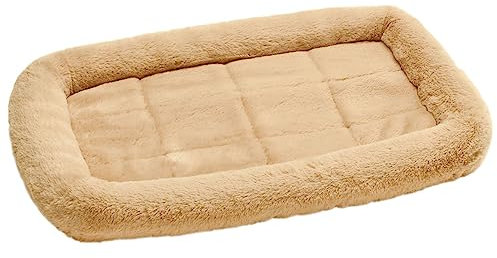 HUNTER Hundematte VERMONT COZY, komfortabel & gepolstert, erhöhter Rand, besonders weich & kuschelig, rutschhemmend, universell einsetzbar, waschbar, Farbe: beige, Größe: L