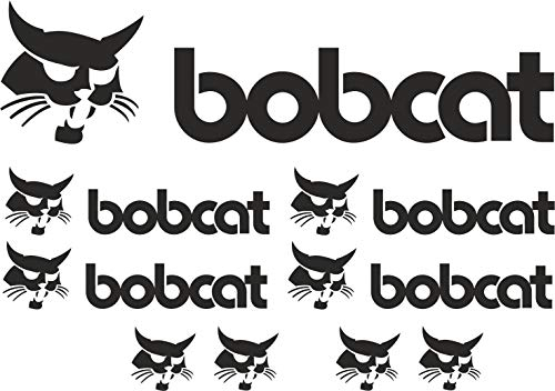 myrockshirt BobcatXXL Set Schriftzug XXL Sponsor Set50 x 30 Aufkleber,Sticker,Decal,Autoaufkleber,UV&Waschanlagenfest,Profi-Qualität,Wandtattoo