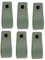 Brute Strength - Ledergriffe für Möbel - Blassgrün - 6 Stück - 16,5 x 2,5 cm - Schrankgriff, Türgriff für Küche, Bad, Schränke, Kommode, Holz
