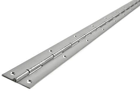 HKB® Edelstahl Stangenscharnier 2000 x 40 x 1,5 mm, V2A nirosta® gelocht, Klavierband, Made in Germany, 7637