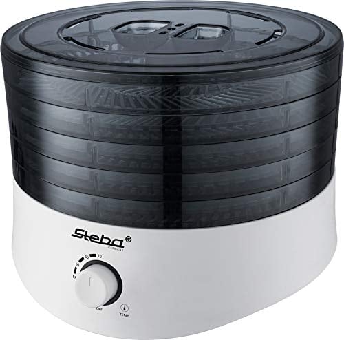 Deshidratador electrónico Steba, para secar y conservar frutas, verduras, hierbas y mucho más. Motor duradero con aspas de ventilador. ED 4.