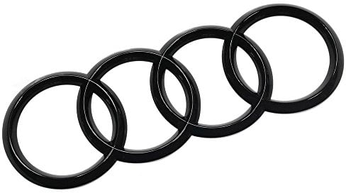 Audi 4K8071802 Zeichen Ringe Black Edition Emblem Blackline Logo Schwarz