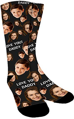 Aolun Personalisierte Socken,Socken Personalisiert Foto,Familienfoto auf Socken legen