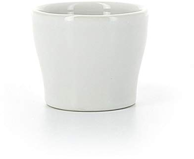 PEGANE Lot de 12 coquetiers Bas en Porcelaine Blanche - Ø 50 mm