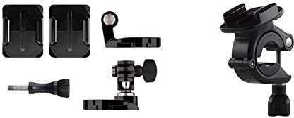 GoPro AHFSM-001 Système de Fixation rotative Noir & AGTSM-001 Fixation pour Guidon/Tige de Selle/Tube Noir