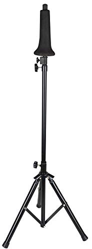 Trombone Stand Portable with Cushioned Bell Mount, Black Finish Height Adjustable 40.94-57.5inch