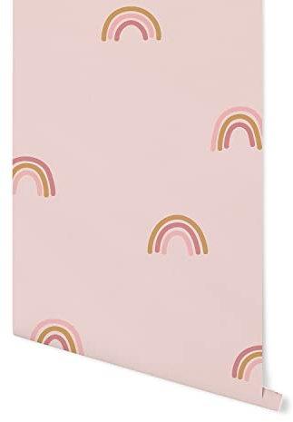 Little Dutch 86050 Tapete Little rainbow/Kleine Regenbogen pink