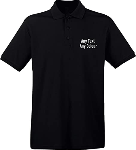 Hippowarehouse Personalised Polo T-Shirt Workwear Business Custom Event Stag Do Work Uniform Construction Any Text Here