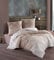 ZIRVEHOME Bettwäsche 135x200 cm. 2 teilig Set, braun, 100% Baumwolle/Renforcé mit reißverschluss atmungsaktiver barock Wende bettbezug mit Kissenbezug 80x80 cm. Zeta V1