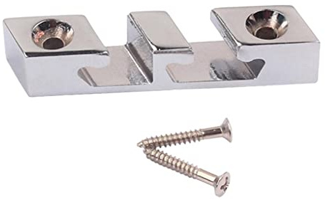 SM SunniMix String Retainer Shaft Replacement für Bass Guitar Rollers Durable Set, Chrom