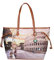 YNOT Damen-Shopper Life-Aufdruck in Roma, Druck Life In Rome, Einheitsgröße
