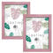 aFFa frames Bilderrahmen A4 21x29,7 cm - 2er Set Holz Fotorahmen Batino mit Acrylglas und HDF Rückwand - Posterrahmen für Fotos Urkunden Kunst Bilder Rosa