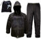 Rebeca Shop Motorrad-Overall, wasserdicht, winddicht, schwarz, Jacke und Hose, verdeckte Kapuze, für Herren und Damen, Roller, Motorrad-Zubehör-Set, Schwarz , XL