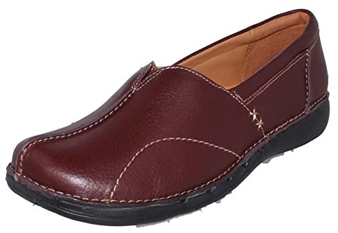 Clarks Un Loop Stride - Zapatos sin Cordones para Mujer, Burgundy, 40 EU