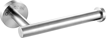 OSMOZON SUS304 Stainless Steel Toilet Paper Holder Brushed Finish Chrome Toilet Roll Holder for Bathroom Kitchen Screws (Oval)
