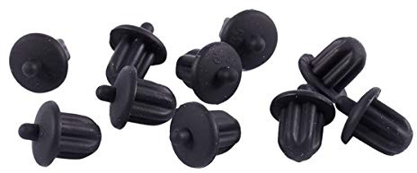 Uinfhyknd 10x Black Rubber 6.35mm Audio PC DVD Microphone Socket Dust Cover
