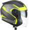 CGM Open Face Helm 136S DNA Apache Graphit Neongelb matt XXXL (64-65cm)