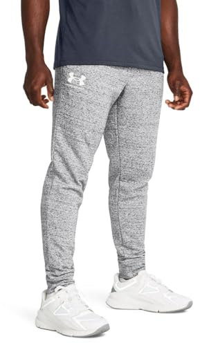 Under Armour UA Rival Terry Jogger Trainingshose Herren, Mod Gray Light Heather - Onyx White, S