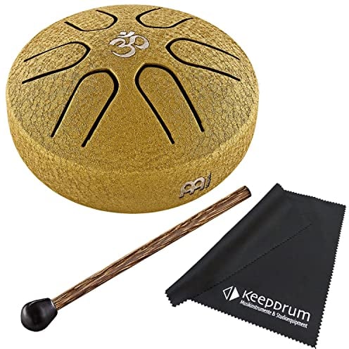 Meinl Sonic Energy PSTD3GOM Pocket Steel Tongue Drum A-Dur OM + keepdrum Tuch