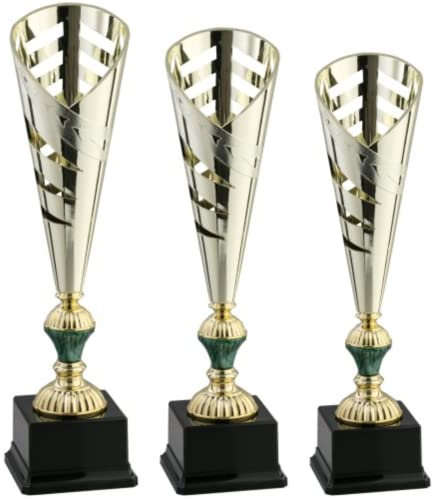 Hole Gadget Tris di Premiazioni Personalizzate Coppe e Trofei Sportivi con Targhetta Inclusa Premio per Tutti Gli Sport e Riconoscimento o Fantacalcio ed Eventi Sportivi (12.919G)