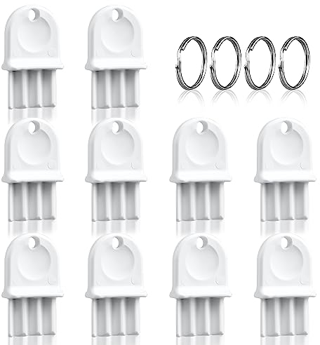 Lot de 10 Clés Distributeur Papier Toilette, Clé de Distributeur de Serviettes en Papier en Plastique de Rechange pour Distributeur de Mouchoirs Universel pour l'Entretien (Blanc)