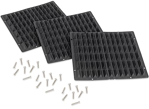VOSS.farming Kratzmatten aus Kunststoff, 27 x 69cm, Kratzecken für Pferde, Ponys, Esel, Ziegen, Hunde, Kunststoffmatten, Kratzhilfen 3er Set