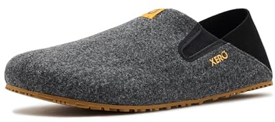 Xero Shoes Damen Pagosa Faux-Woll Hausslipper — Nullabsatz, Breite Zehenbox, Barfußgefühl Schlupfschuhe für Damen — Schwarz, Größe 38 EU