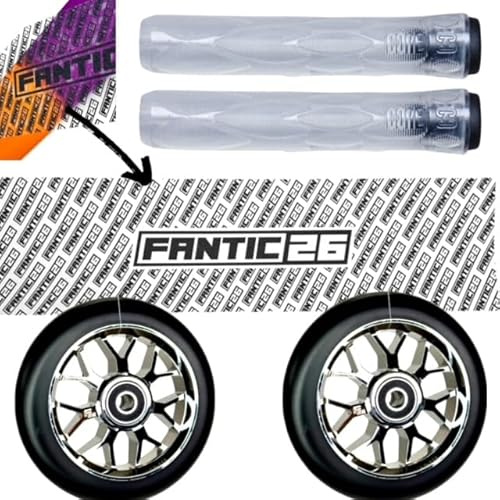 F26 Stunt Scooter Ersatzteile Set, Repeat Clear Transparent | Set mit Griffe, Rollen, Griptape, 110 mm Rollen, ABEC 11 Kugellager