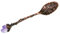 Cabilock cuchara de té cuchara de café bruja cucharas talladas antiguas accesorios cafe cucharillas decoración vintage cuchara de pastel casera cuchara de café elegante cristal postre