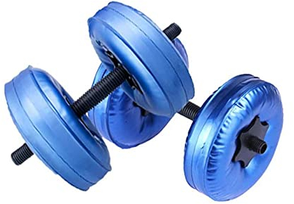 UsmAsk Hantel mit Wasser gefüllte Hantel für Reisen, Sport, tragbar, für Übungen, Bodybuilding, Gewichtheben, Fitnessgeräte, verstellbare Hanteln