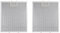 anwhriet Ersatzfilter für Dunstabzugshaube, 320 x 260 mm, Metall-Dunstabzugshaube, Entlüftungsfilter für Küche, Aluminiumgeflecht, Ofenhaube, Fettfilter (2 Stück)