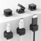 Organizador de Cables Magnéticos, El Cable es Ajustable, Gestión de Cables bajo el Escritorio, Gestión de Alambre Adhesivo para Oficina en Casa, Teléfono de Escritorio, Mesita de Noche de Escritorio