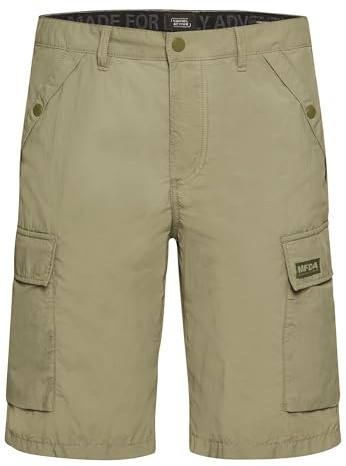 camel active Herren Cargo Shorts Regular Fit Dunkelgrün, menswear-42IN
