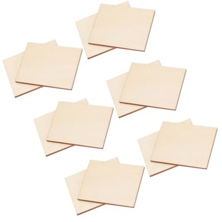 STOBOK 120stücke Holzscheiben Rechteckig Holzspäne Diy Bastelzubehör Holzornamente Für Kunst Und Handwerk Projekte Innenraumdekoration