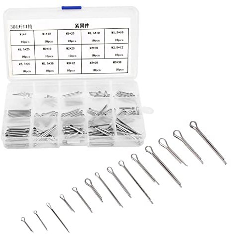 150Pcs 15 Ki 304 Stainl Steel Split C Pins 1 M3 Ad of Steel Cloth So It is le in 4a Splinte C Pin Assortment C Pin Clip 2005 Hardware Pins Cotter+Pin C Pins Stainl Steel C Pin
