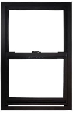 Finestra Scorrevole In Alluminio Scorrevole Servizio Finestra Personalizza Finestre A Ghigliottina Singola Finestra Scorrevole Verticale Commerciale per Ristoranti(Black,60X120CM)