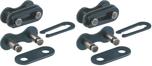Prophete Kettenverschlussglieder, Fahrradzubehör, 1/2“ x 1/8“, für Sport- und Tourenradketten, Farbe schwarz (Packung mit 2)