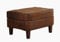 Massivmoebel24.de | Chesterfield Hocker mit Polsterung | Antik-Optik | im hochwertigen Echtleder-Look | 56x67x46 cm | Sitzhocker Sitzkissen