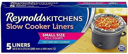 Reynolds Kitchens - Fodera per slow cooker, misura piccola (1-3 litri), 5 pezzi