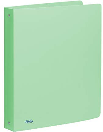 Favorit 400116643 Ordner Polypropylen P@STEL 22 x 30 cm, 4 runde Ringe, Durchmesser 30 mm, Pastellsmaragd